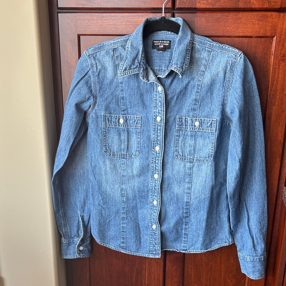 Polo Ralph Lauren Blue Denim Shirt Size S/M